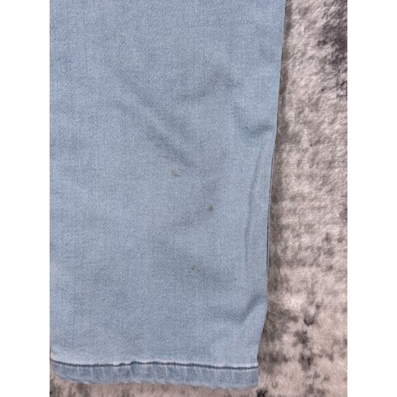 Mugsy Jeans 35 x 34 Mens Slim Tapered Stretch Light Wash Breathable Denim - Picture 3 of 8